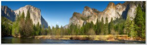 Yosemite valley and merced river